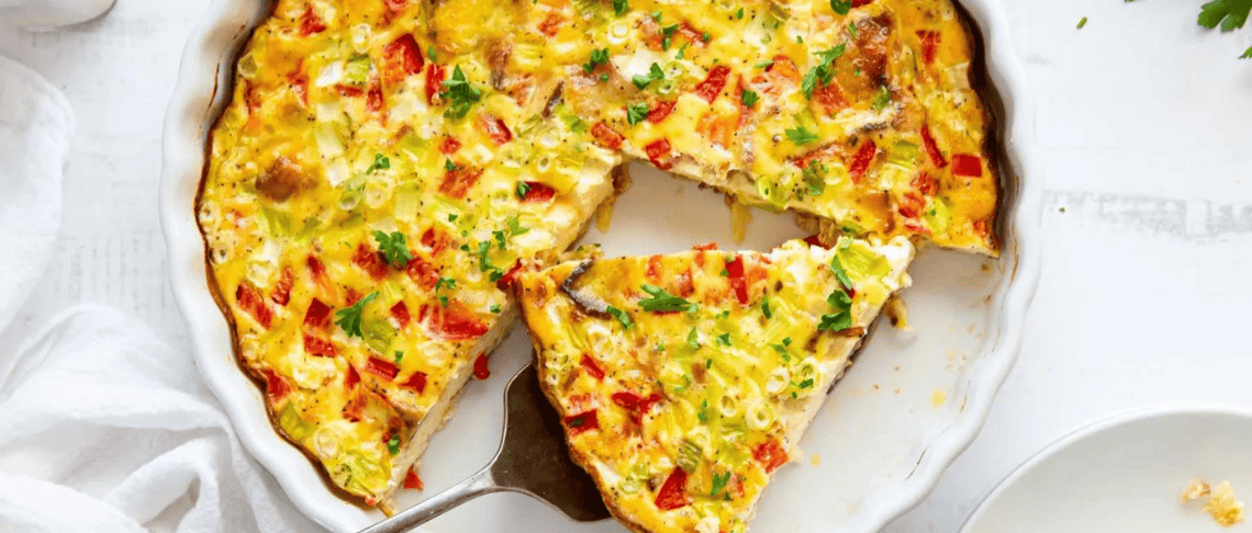 Crustless quiche